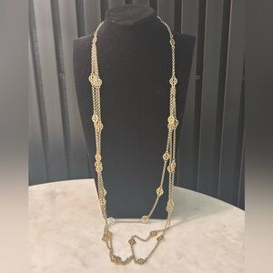 Tory Burch Gold Floral Necklace